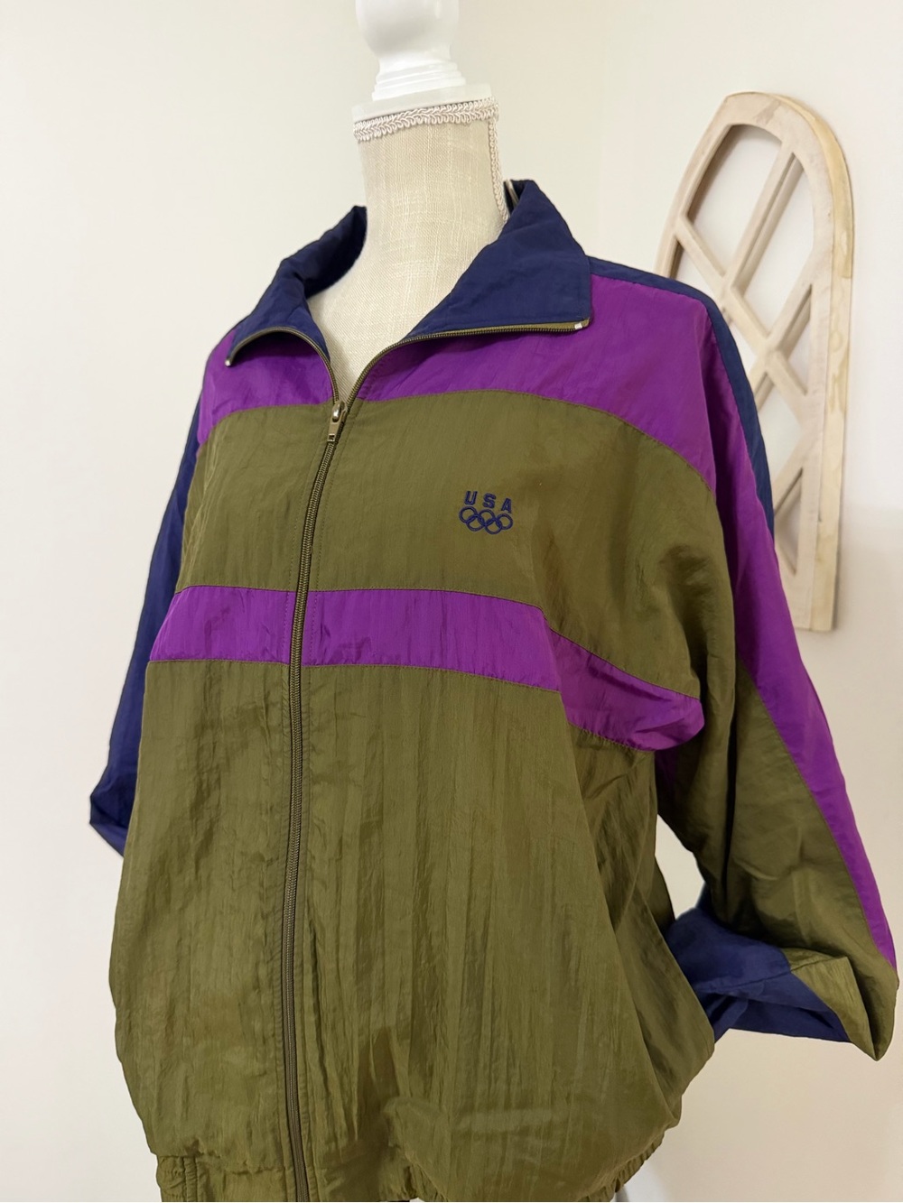 Vintage USA Olympics 1992 JC Penney Full Zip Track Jacket Men's Medium